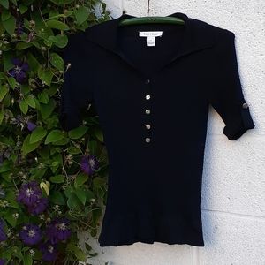 White House Black Market black ribbed  top